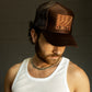 Flag Logo Trucker - Brown/Orange