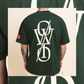 W Slash Tee - Dark Green